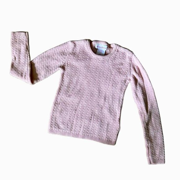 Tommy Bahama Pink Cable Knit Sweater Size 4T - Picture 1 of 5